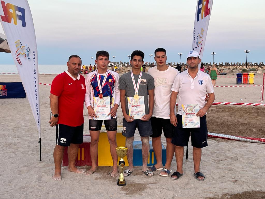 Finala Campionatului național de lupte pe plaja , U17,U 20 si seniori.